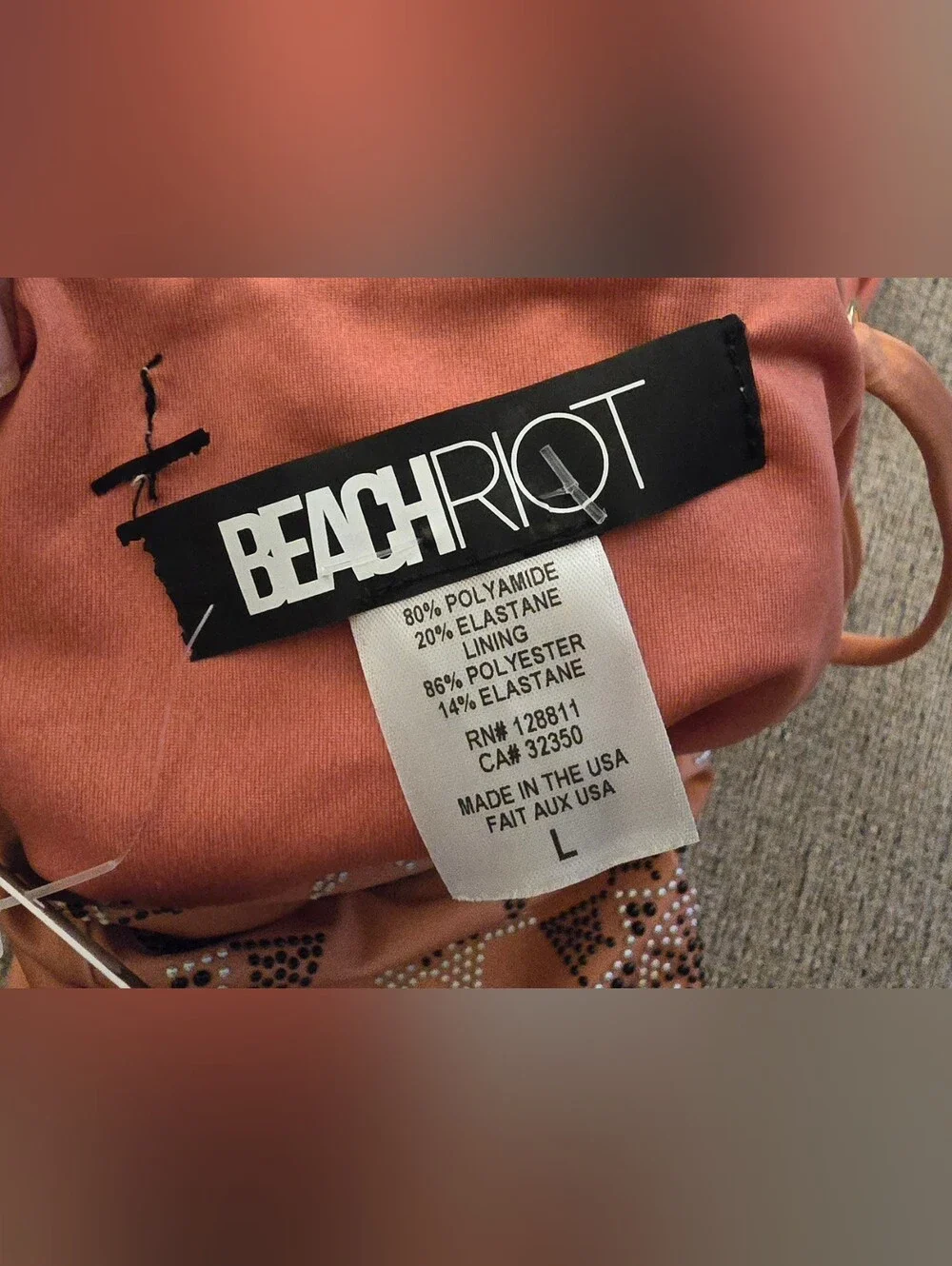 Beach Riot Bridget Stargazer One Piece Swimsuit Size Large